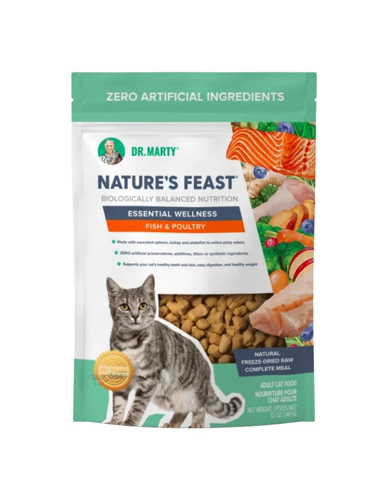 Rachael Ray Nutrish Natures Feast Fish Poultry Cat Food Bag Packaging