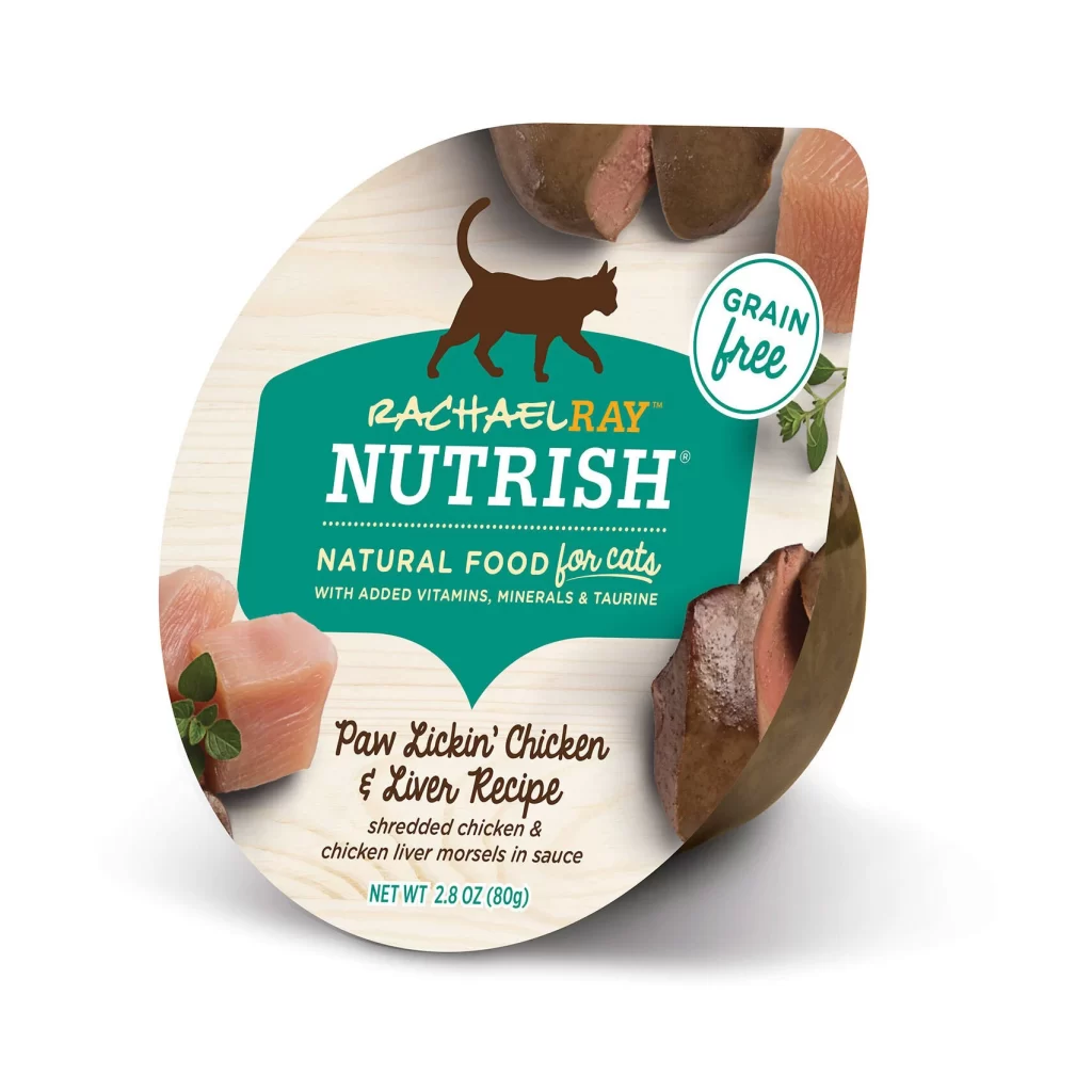 Rachael Ray Nutrish Paw Lickin Cat Food Cup Packaging