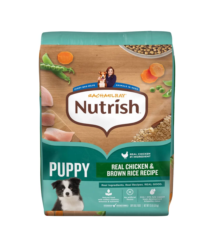 Rachael Ray Nutrish Puppy Dog Food Bag Packaging