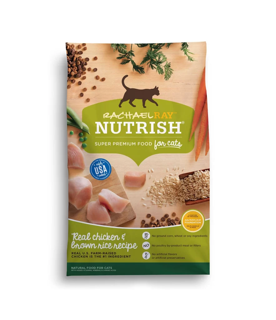 Rachael Ray Nutrish Real Chicken Brown Rice Recipe Dog Food Bag Packaging