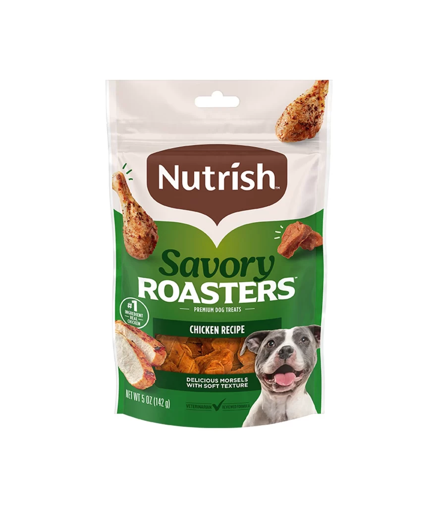 Rachael Ray Nutrish Savory Roasters Dog Treats Pouch Packaging