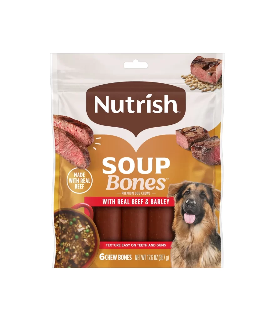 Rachael Ray Nutrish Soup Bones Dog Chews Pouch Packaging
