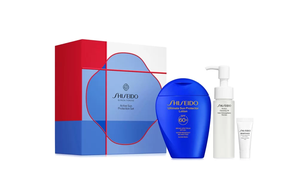 Shiseido Active Sun Protection Skincare Set Packaging