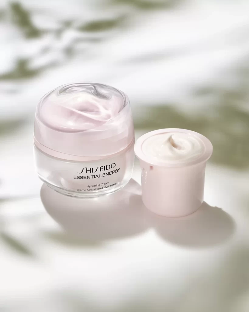Shiseido Essential Energy Hydrating Cream Jar Advertisement