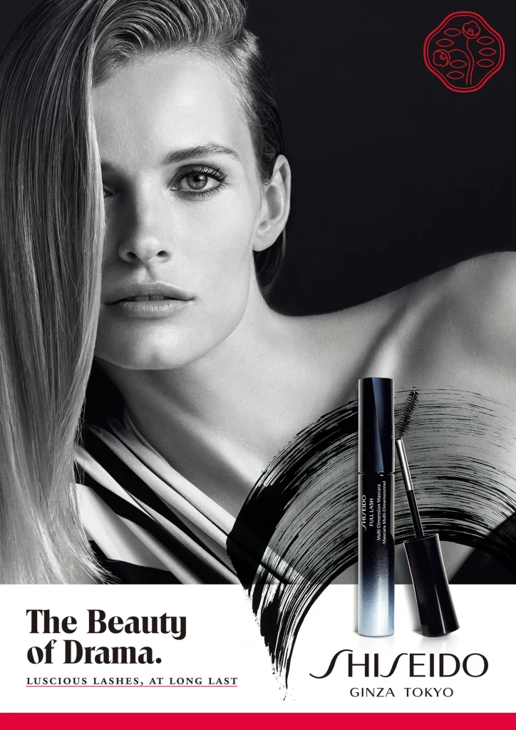 Shiseido Full Lash Mascara Model Advertisement