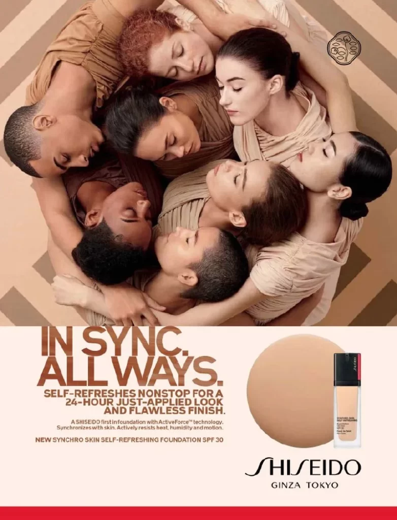 Shiseido Synchro Skin Models Campaign Advertisement