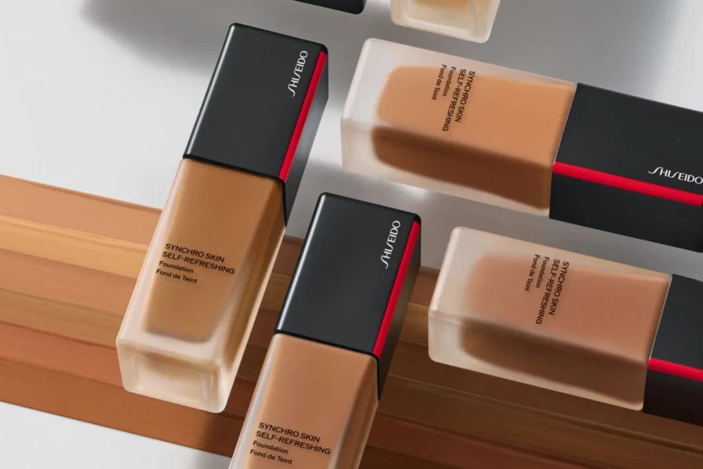 Shiseido Synchro Skin Self-Refreshing Foundation Bottles Packaging