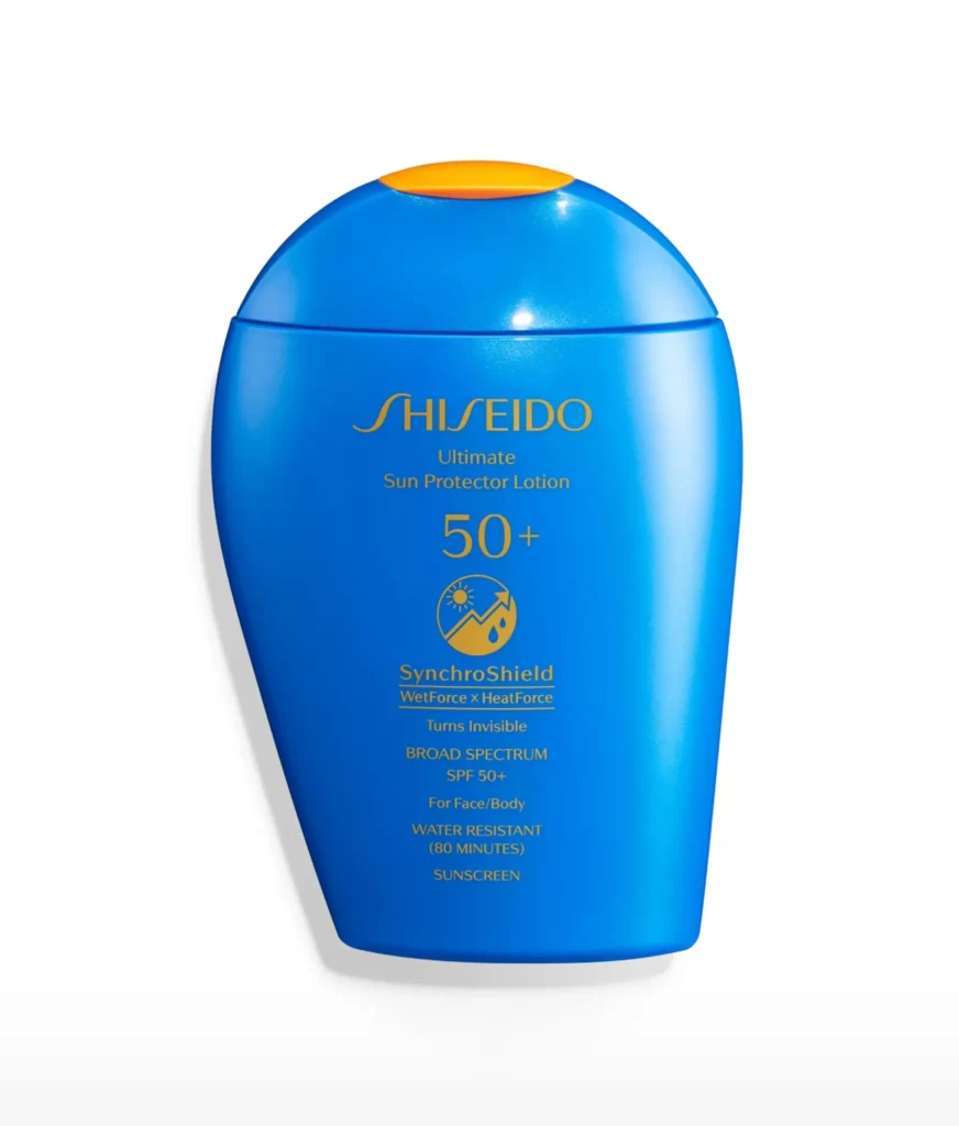 Shiseido Ultimate Sun Protector Lotion SPF 50 Plus Bottle Packaging