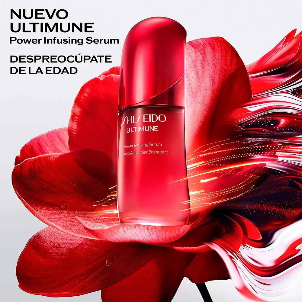 Shiseido Ultimune Dropper Bottle Camellia Advertisement