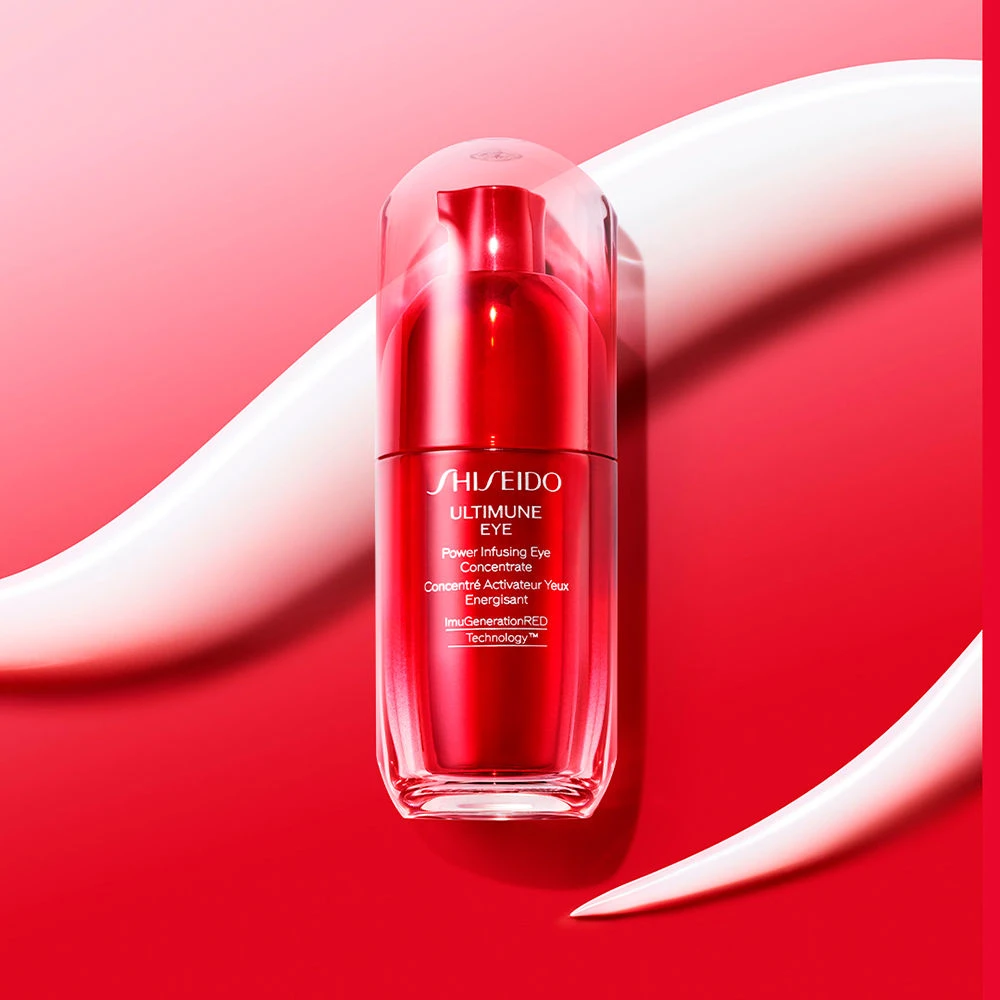 Shiseido Ultimune Eye Power Infusing Eye Concentrate Bottle Advertisement