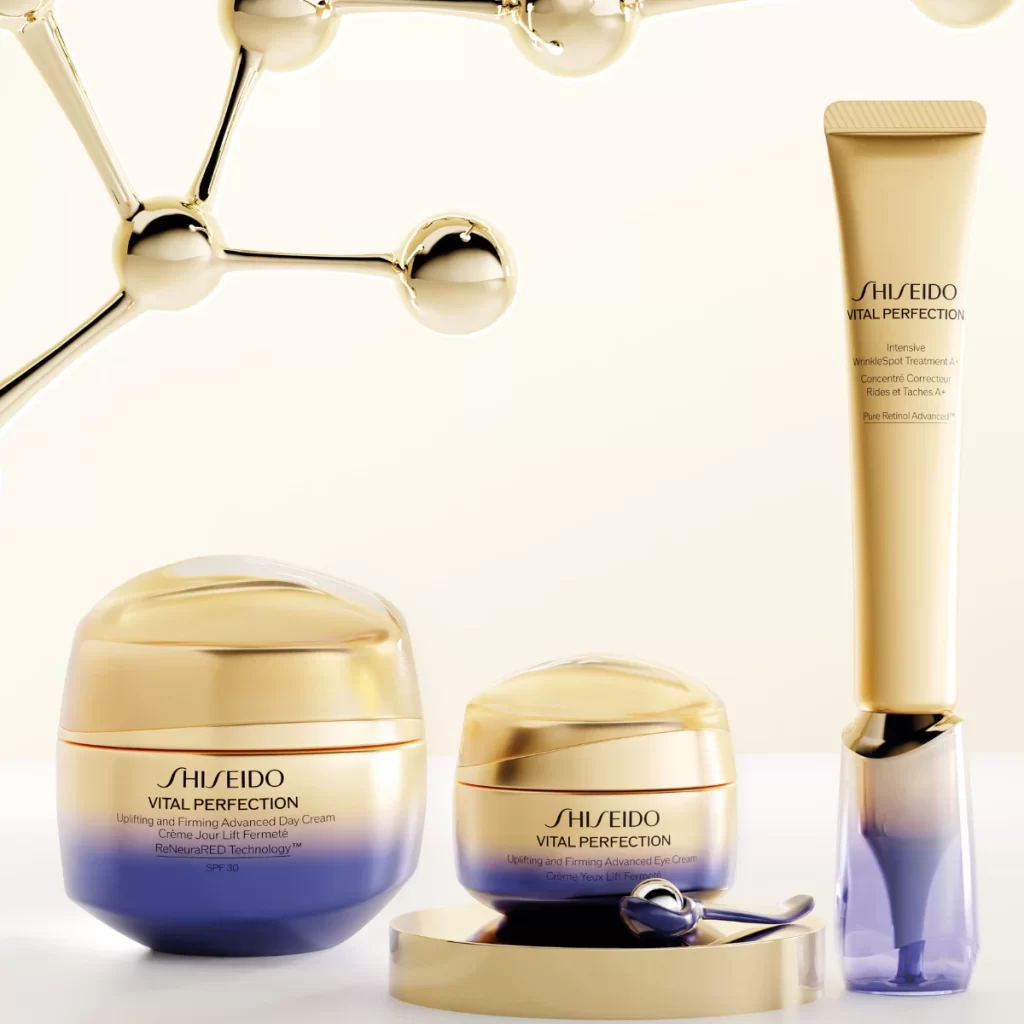 Shiseido Vital Perfection Skincare Set Advertisement