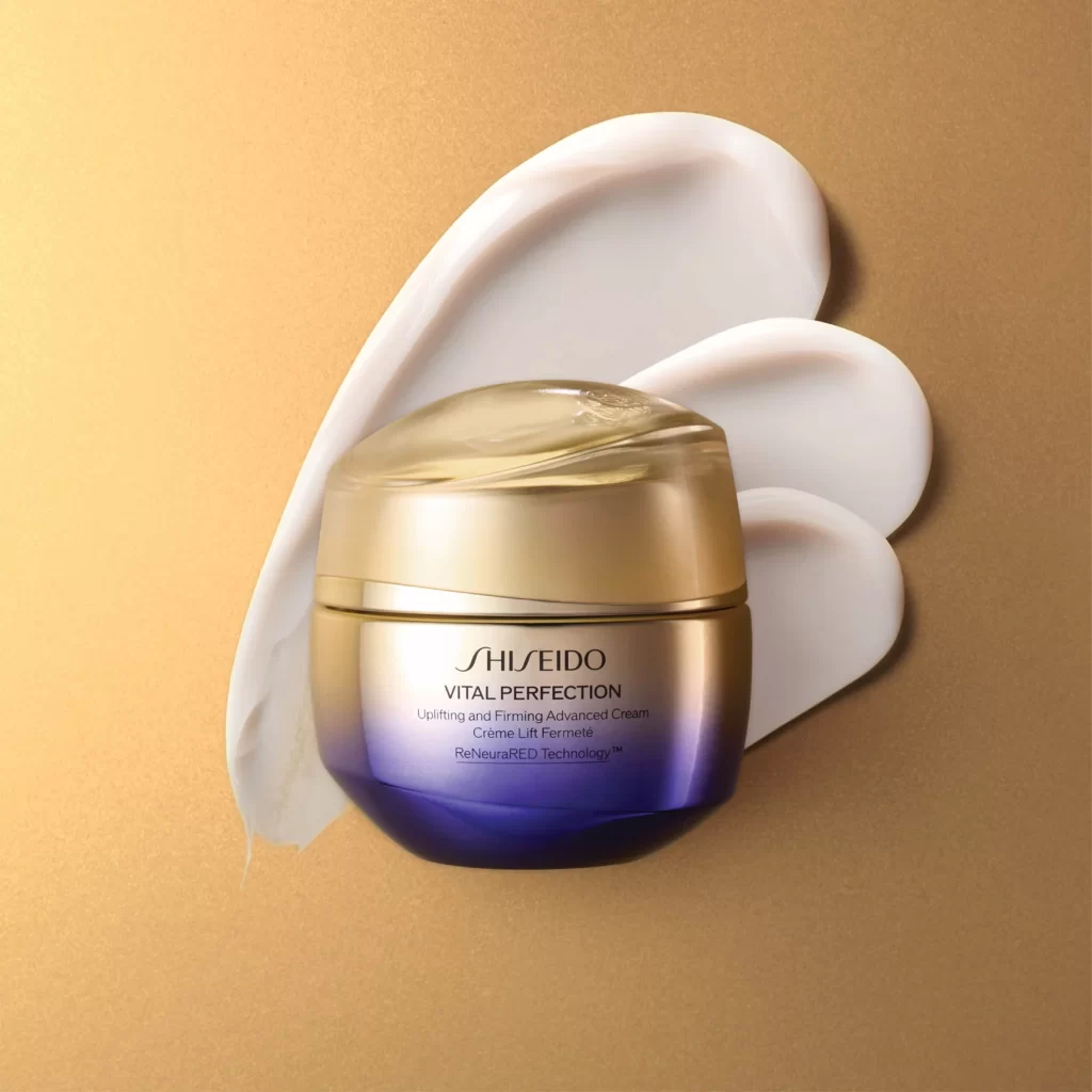 Shiseido Vital Perfection Uplifting And Firming Advanced Cream Jar Advertisement
