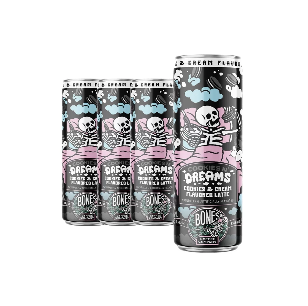 Bones Coffee Cookies N Dreams 4 Pack Packaging