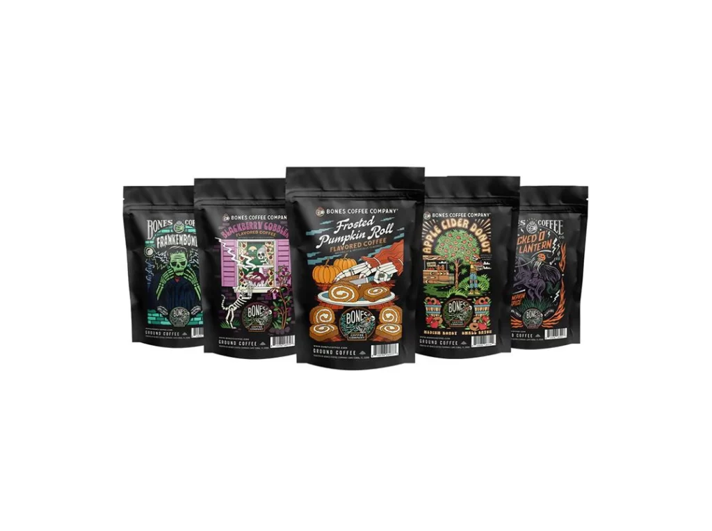 Bones Coffee Fall Sample Pack Packaging