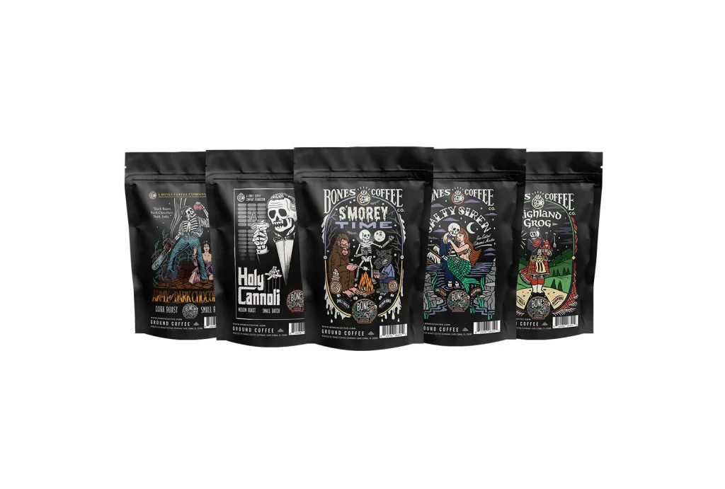 Bones Coffee Favorite Flavors 4 oz Bundle Packaging