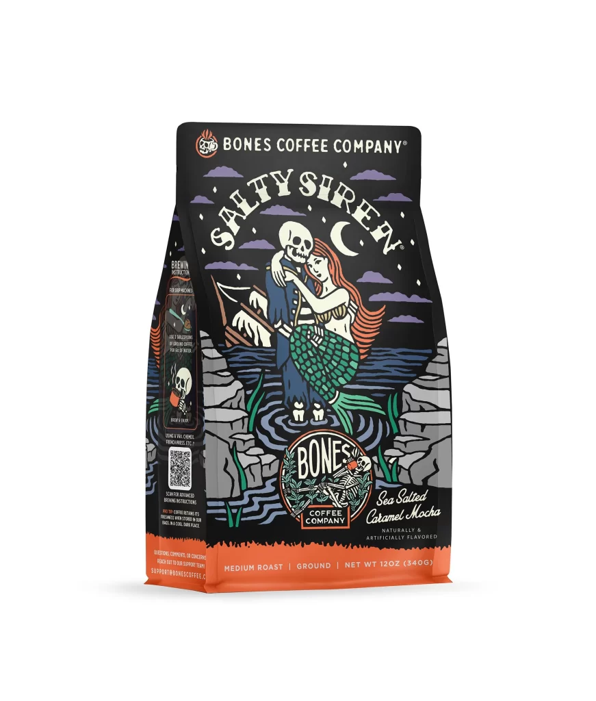 Bones Coffee Salty Siren Coffee Bag Front Packaging