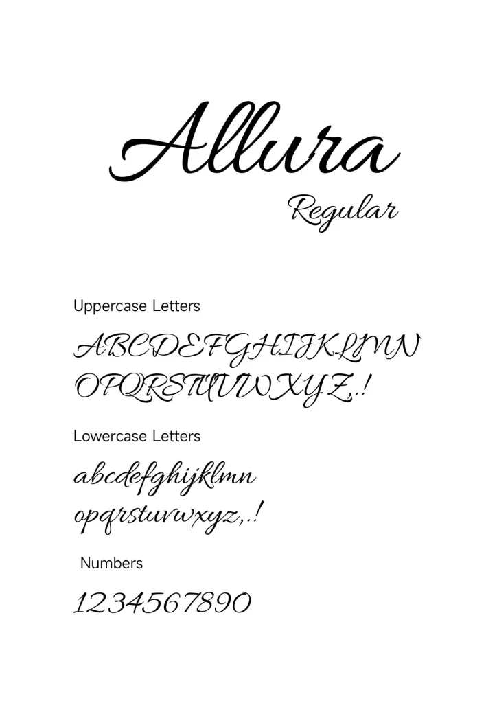 Allura Regular Font Free Download