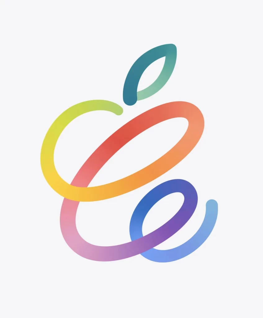 Apple Logo Rainbow Rings