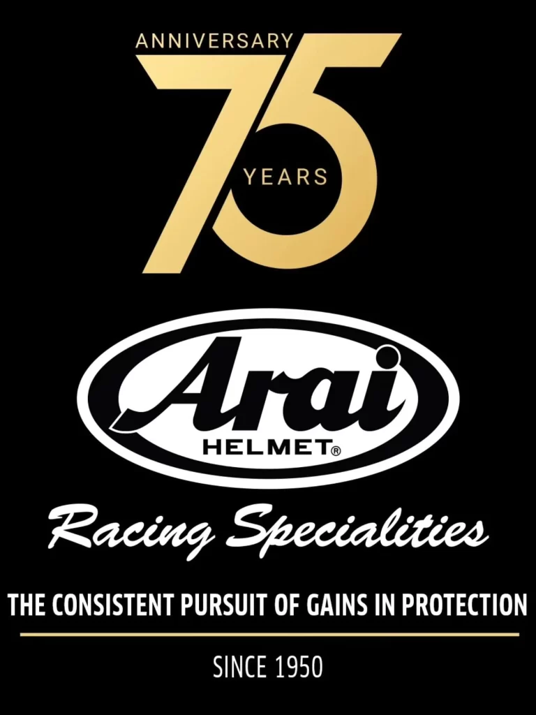 Arai 75 Years Anniversary Graphic