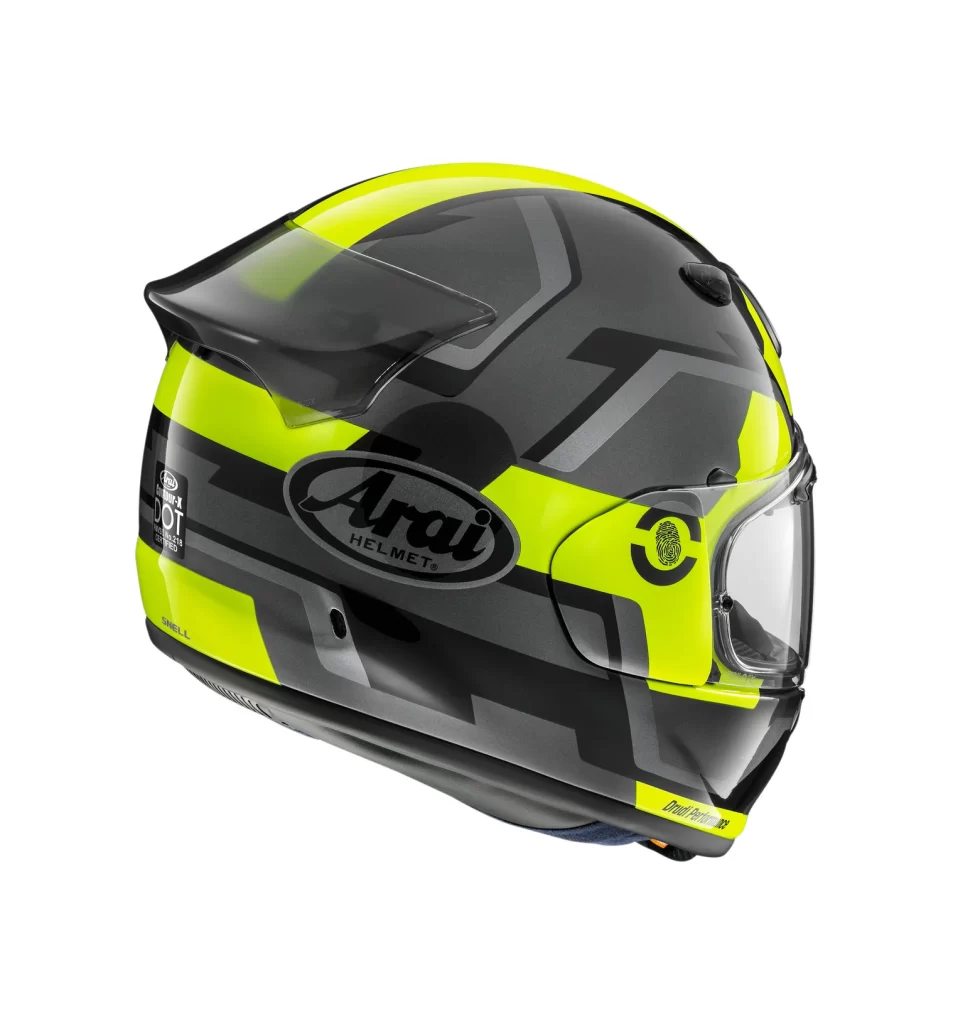 Arai Contour X Face Fluorescent Yellow Alternate View