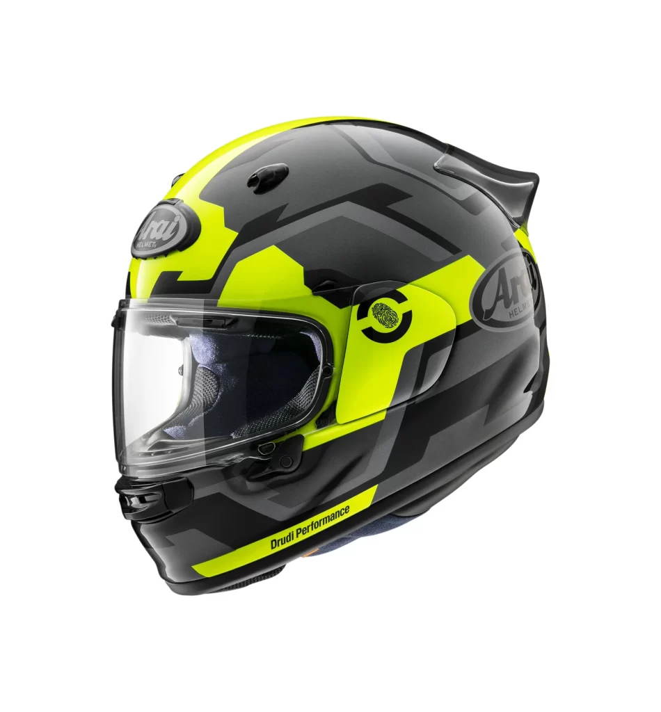 Arai Contour X Face Fluorescent Yellow Helmet