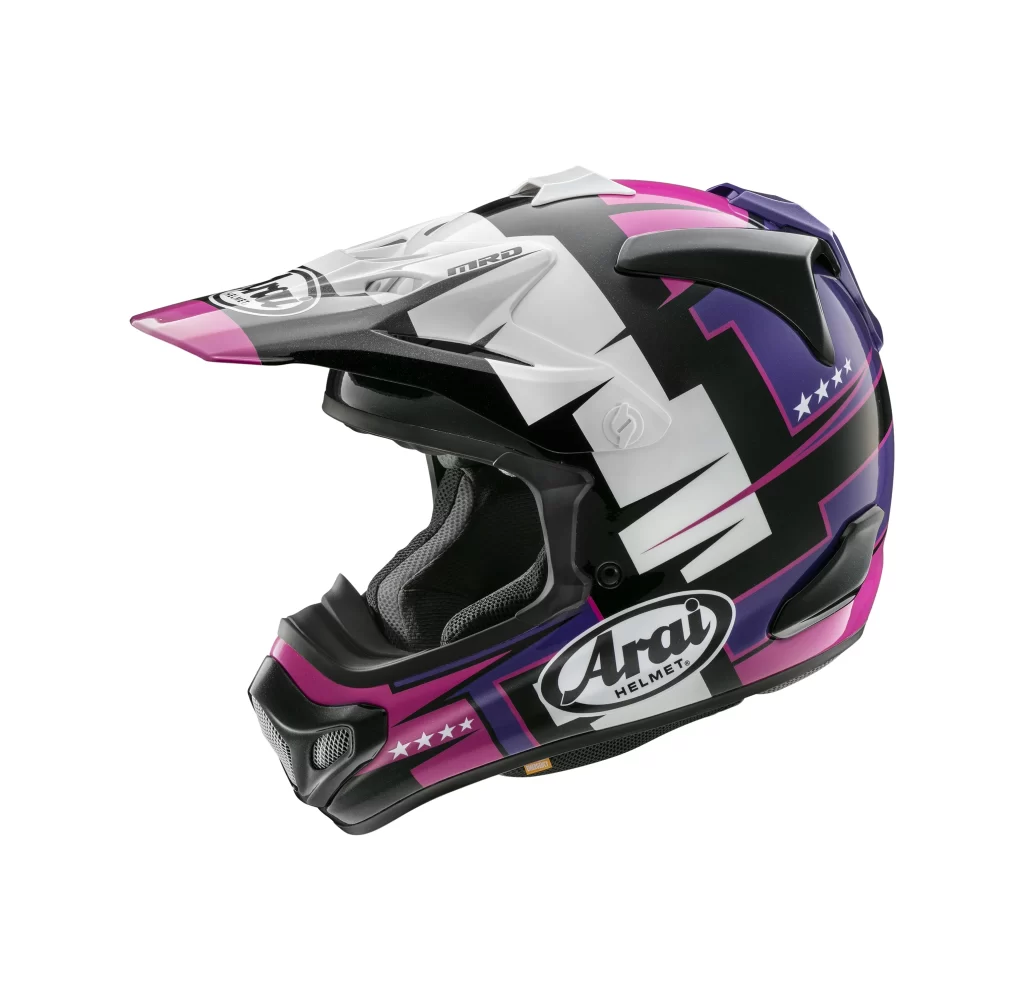 Arai VX Pro4 Combat 2 Purple Helmet