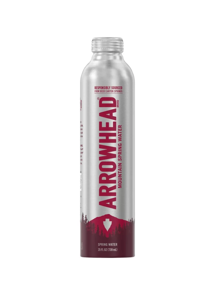 Arrowhead Spring Water Silver Label