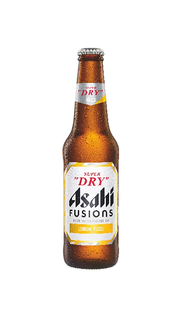 Asahi Fusions Lemon Yuzu Beer Bottle