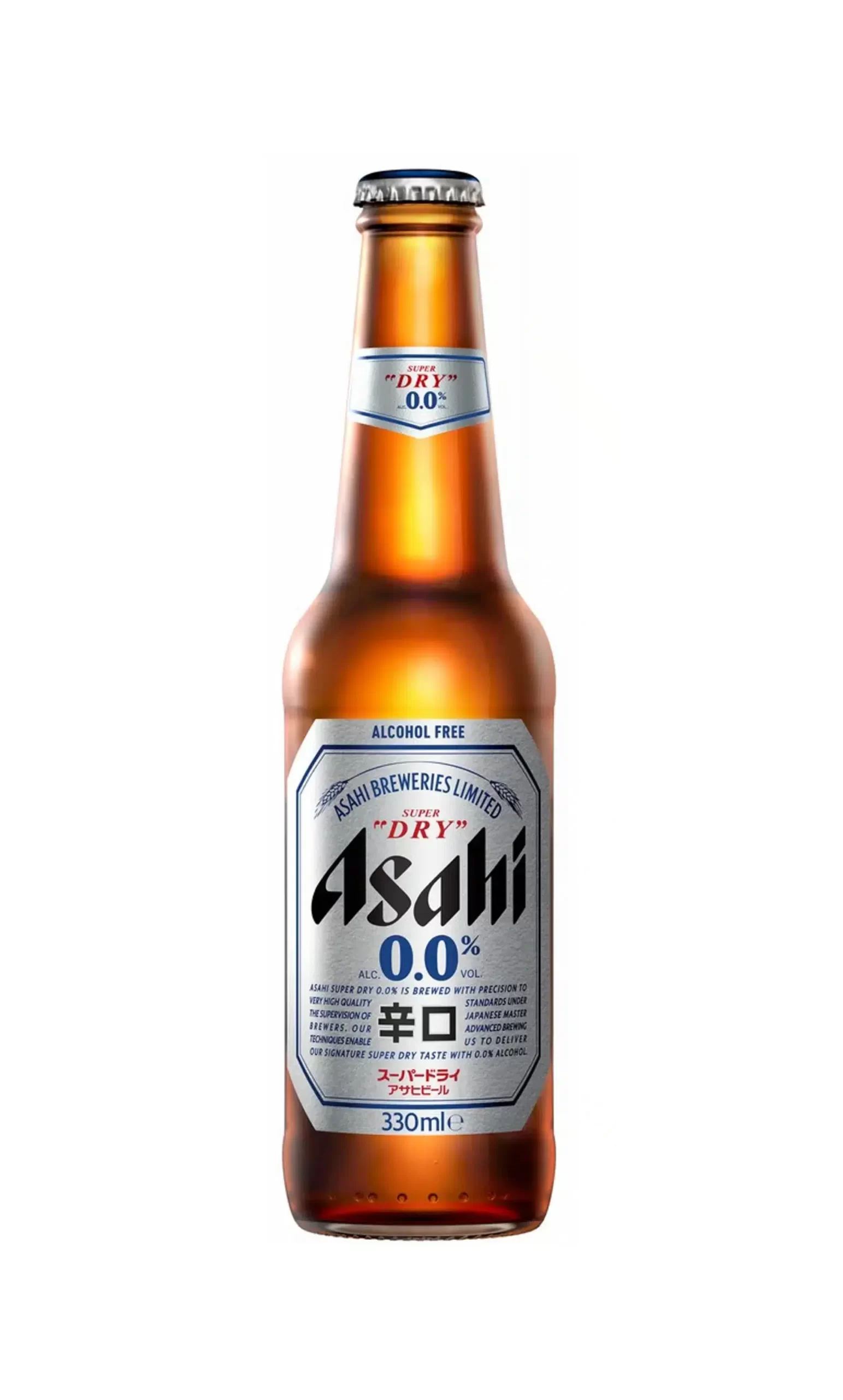 Asahi Super Dry 0.0 Alcohol Free Beer Bottle