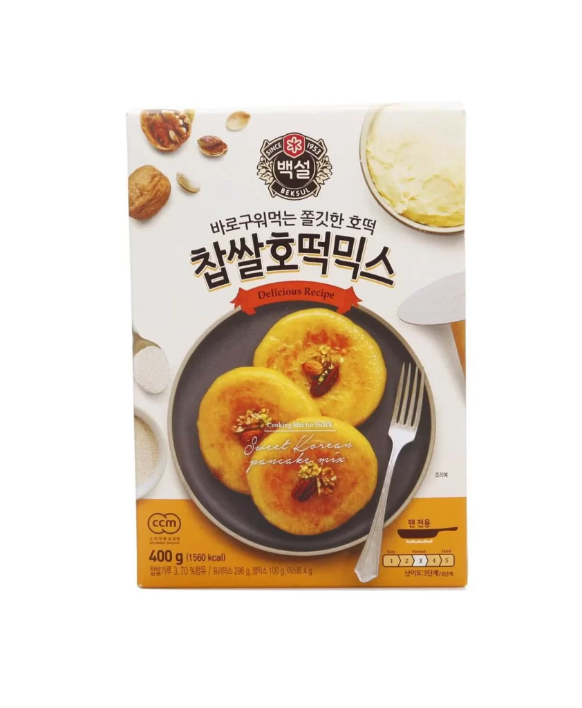 Beksul Chamssal Hotteok Mix Packaging