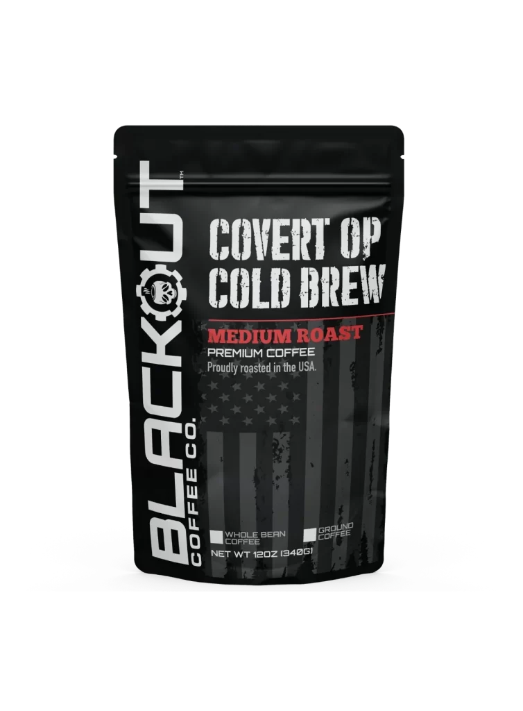 Blackout Coffee Co Covert Op Cold Brew Coffee Packaging