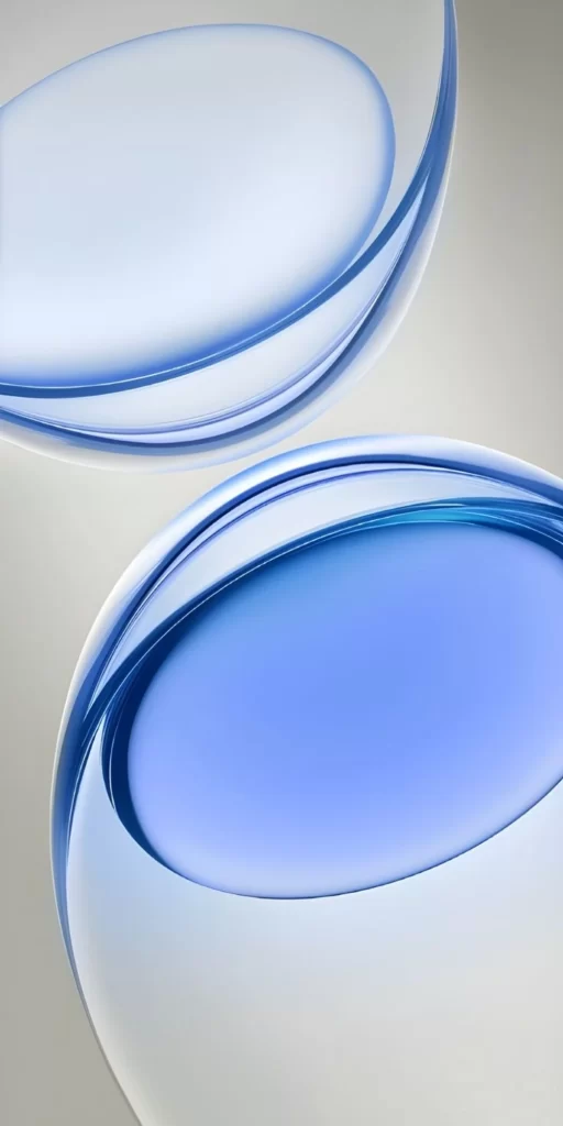 Blue Bubble Circles Abstract Background
