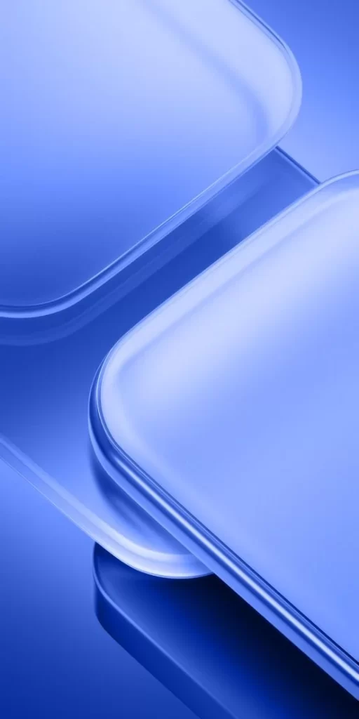 Blue Curved Panel Render Abstract Background