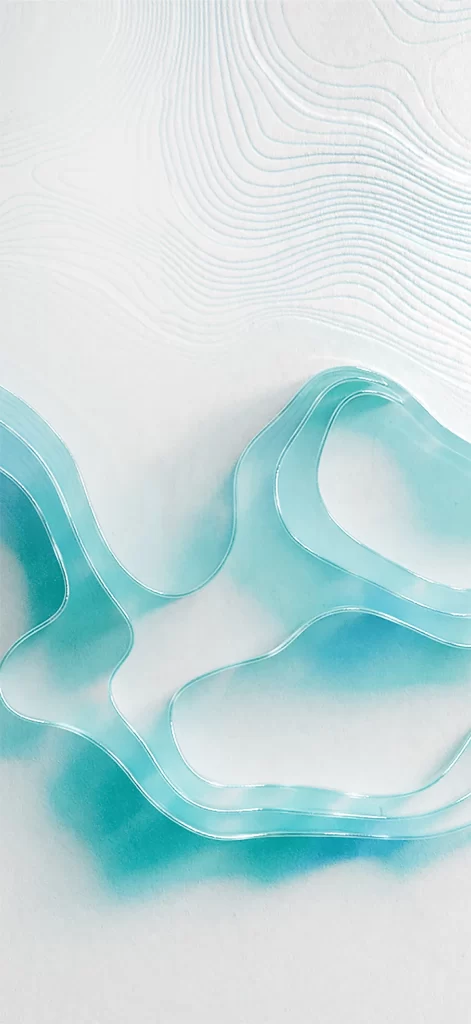 Blue Ribbon Loop Abstract Background