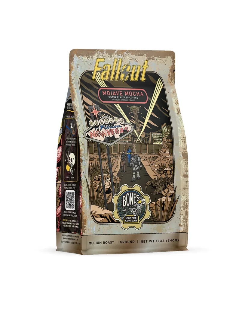 Bones Coffee Mojave Mocha Coffee Bag Packaging