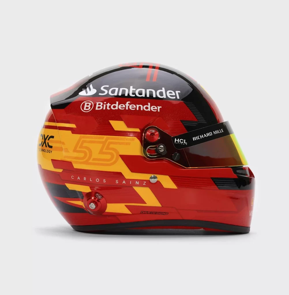 Carlos Sainz Ferrari F1 Racing Helmet