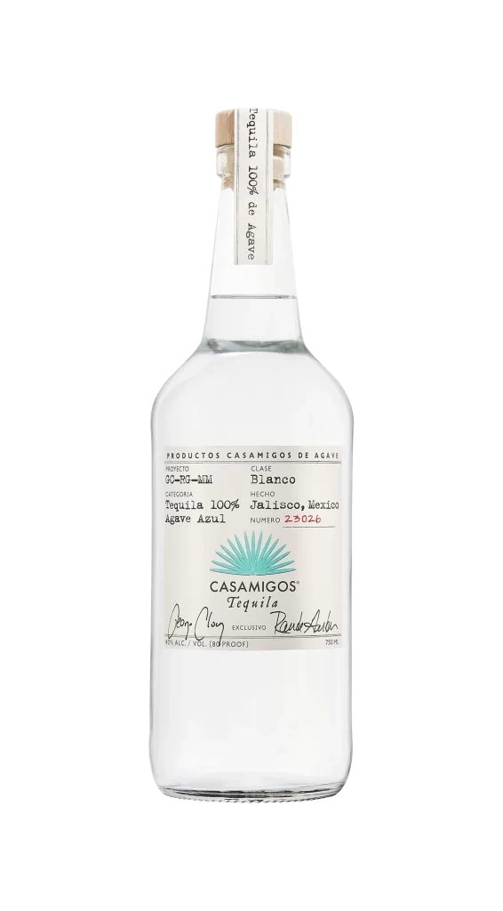 Casamigos Blanco Tequila Angled View Packaging