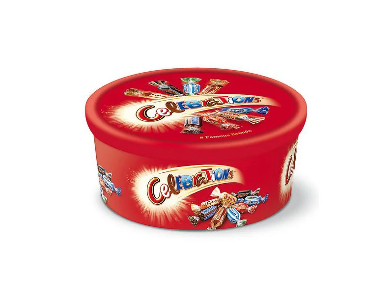 Celebrations Chocolate Assorted Candies Tub Packaging