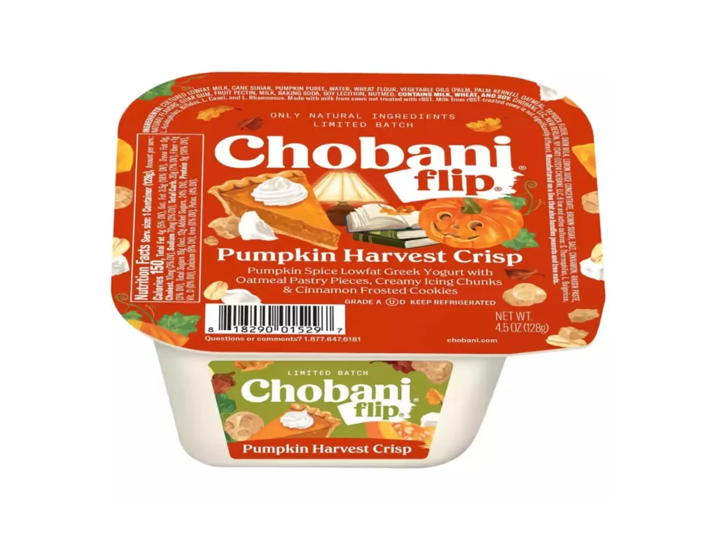 Chobani Flip Pumpkin Harvest Crisp Packaging