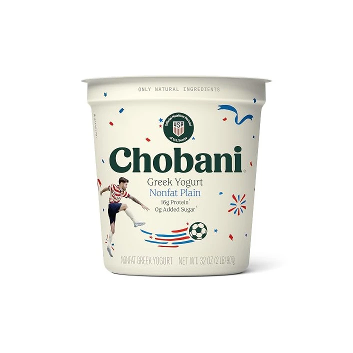 Chobani Greek Yogurt Nonfat 32 Oz Tub Packaging