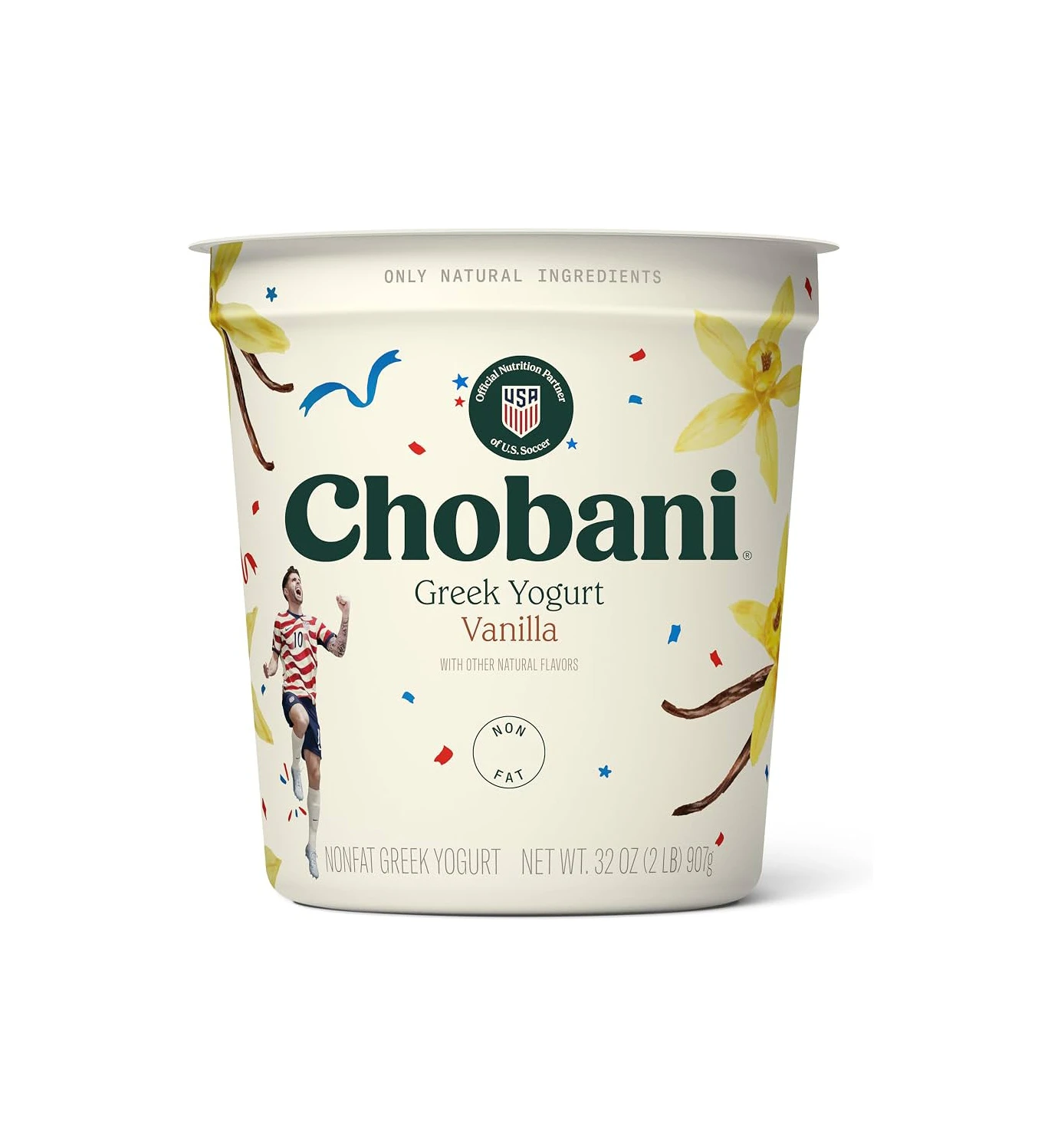 Chobani Greek Yogurt Vanilla Packaging