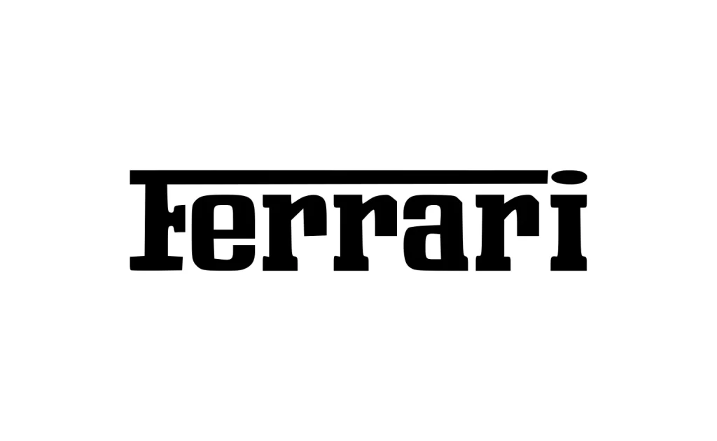 Ferrari Wordmark Vector Logo