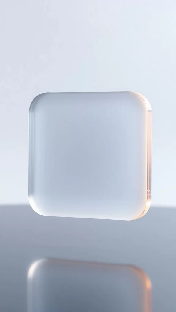 Frosted Rounded Square Abstract Background