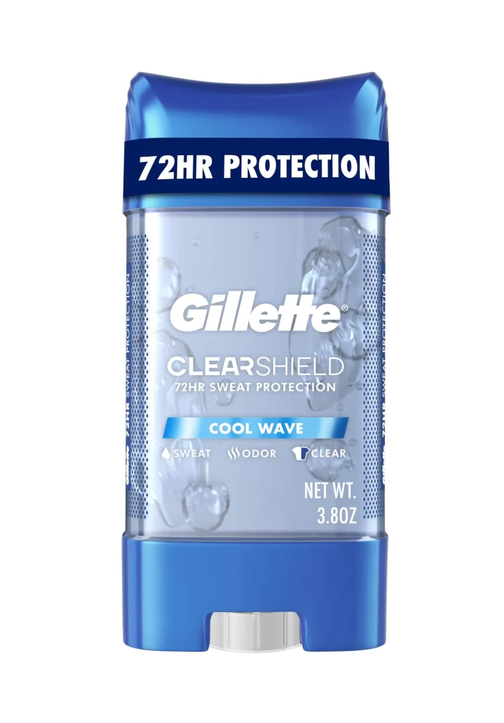 Gillette ClearShield Cool Wave Deodorant Stick Packaging
