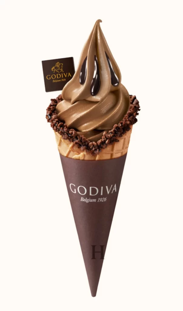 Godiva Chocolate Soft Serve Ice Cream Cone