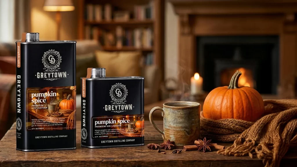 Greytown Pumpkin Spice Gin Fireplace Banner