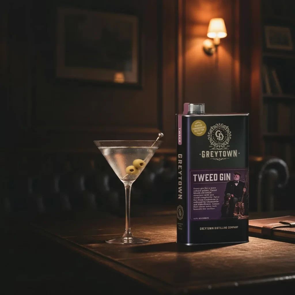 Greytown Tweed Gin Martini Glass