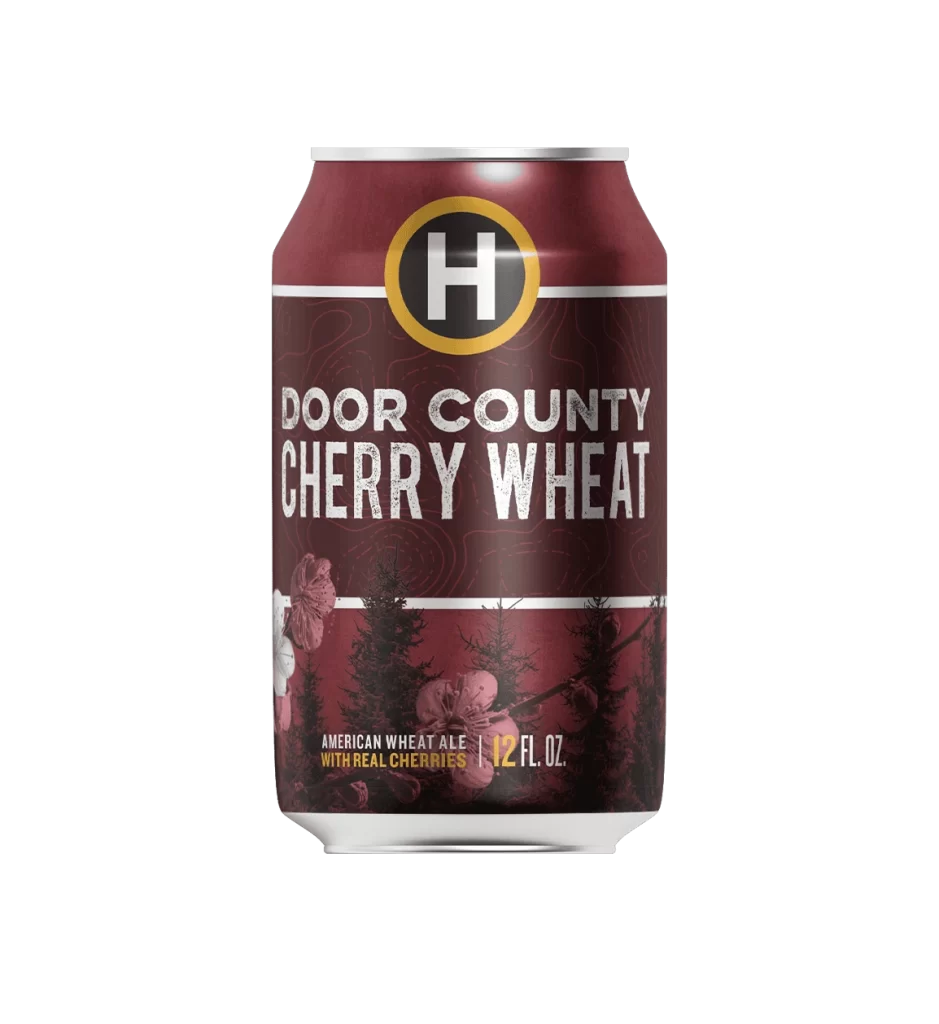 Harland Brewing Door County Cherry Wheat Can Packaging