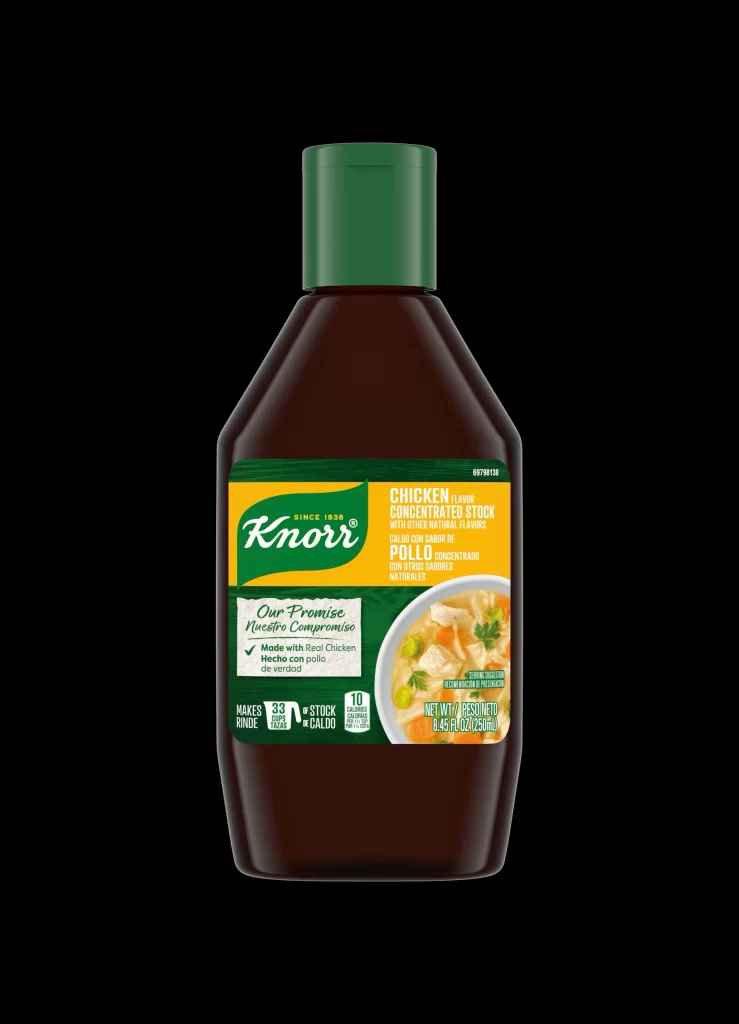 Knorr Chicken Concentrated Stock Bottle Packaging