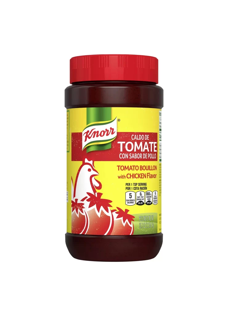 Knorr Tomato Bouillon Chicken Flavor Jar Packaging
